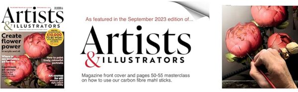 As featured in Artists and Illustrators - Mahl Sticks by Andrew Talbot